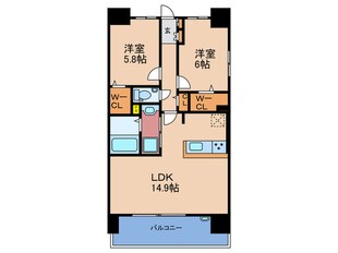 ポラリス松ヶ枝の物件間取画像